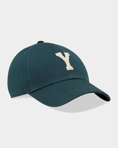 Saint Laurent Cotton Gabardine Baseball Cap In Green