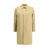 Saint Laurent Cotton Gabardine Coat In Neutral