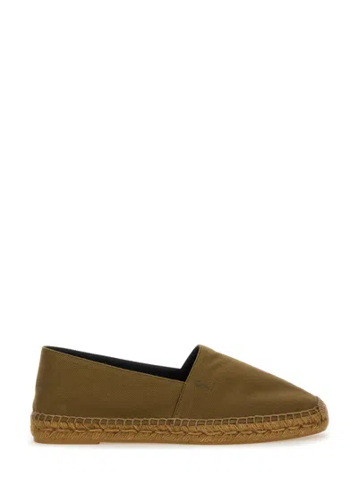SAINT LAURENT COTTON GABARDINE ESPADRILLE