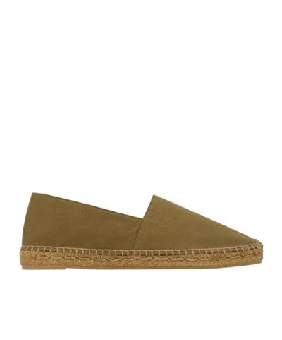 Saint Laurent Espadrilles In Cotton Gabardine In Brown