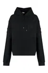 Saint Laurent Hoodie With Embroidered Logo In Black