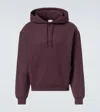 Saint Laurent Logo-embroidered Cotton-jersey Hoodie