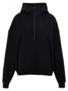 Saint Laurent Camionneur Molleton Hoodie In Black