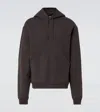 Saint Laurent Cotton Hoodie In Grey