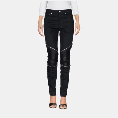 Pre-owned Saint Laurent Cotton Jeans 27 In Black