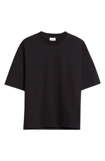 Saint Laurent Cotton Jersey T-shirt In Black