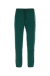 Saint Laurent Bottle Green Slim Fit Joggers In Green
