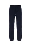Saint Laurent Glossy-finish Track Pants In Navy