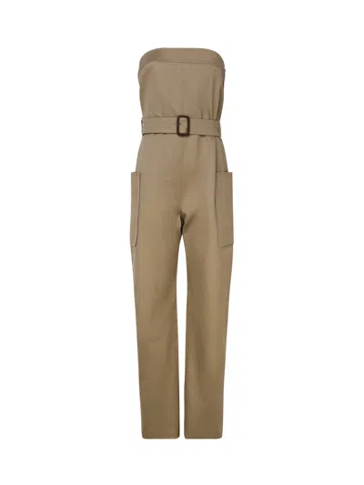 SAINT LAURENT COTTON JUMPSUIT