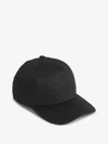 Saint Laurent Cotton Logo Cap In Black