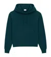 Saint Laurent Hoodie With Drawstring And Kangaroo Pocket In Blue