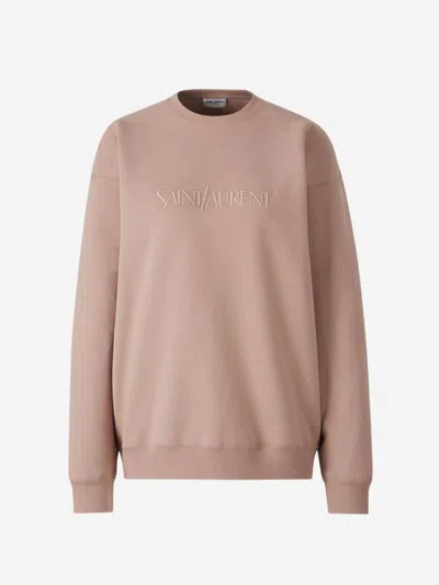 Saint Laurent Cotton Logo Sweatshirt