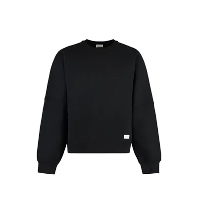 SAINT LAURENT COTTON LOGO SWEATSHIRT