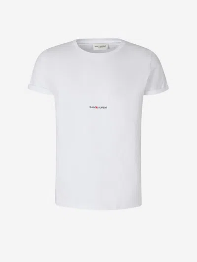 SAINT LAURENT SAINT LAURENT COTTON LOGO T-SHIRT