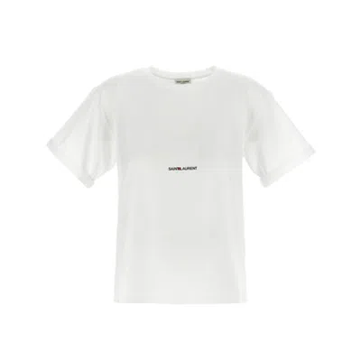 SAINT LAURENT SAINT LAURENT COTTON LOGO T-SHIRT
