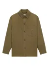 Saint Laurent Overshirt In Green