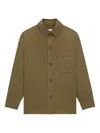 Saint Laurent Overshirt In Green