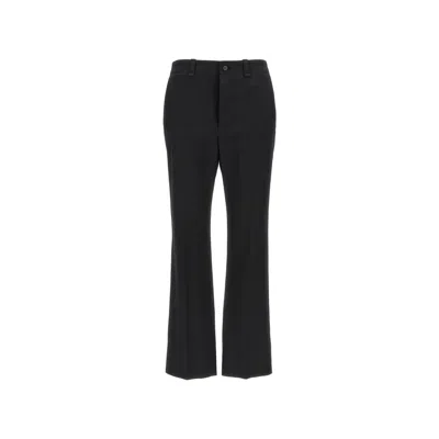 Saint Laurent Cotton Pants In Black