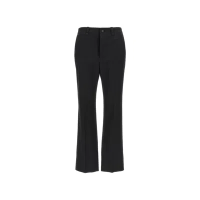 Saint Laurent Cotton Pants In Black