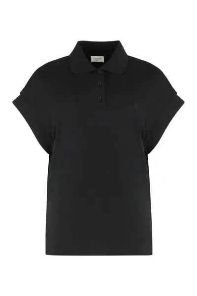 SAINT LAURENT SAINT LAURENT COTTON-PIQUÉ BLEND POLO SHIRT