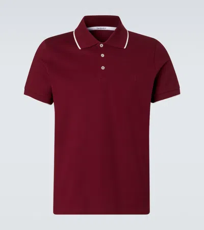 Saint Laurent Short-sleeved Polo Shirt In Brown