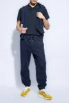 Saint Laurent Navy Blue Logo Polo In Navy Blue