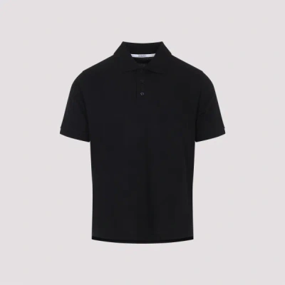 Saint Laurent Cotton Polo S In Black
