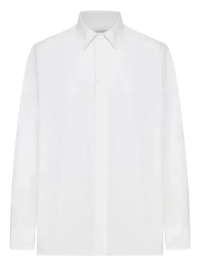 Saint Laurent Cotton Poplin Cassandre Shirt Clothing In White