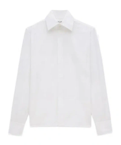 SAINT LAURENT SAINT LAURENT CASSANDRE BUTTONED STRAIGHT HEM SHIRT