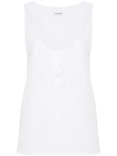 SAINT LAURENT SAINT LAURENT COTTON POPLIN TOP