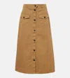 Saint Laurent Midirock Aus Baumwolle In Beige