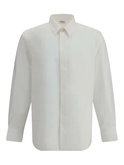 Saint Laurent Fedeli White Cotton Polo Shirt