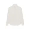 Saint Laurent Classic-collar Cotton Shirt In White