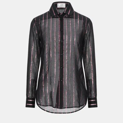 Pre-owned Saint Laurent Cotton Shirt 36 In Black