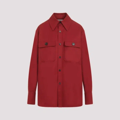 Saint Laurent Cotton Shirt 36 In Red