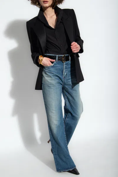 Saint Laurent Cotton Shirt In Black