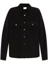 Saint Laurent Corduroy Overshirt In Black