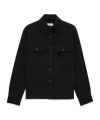 Saint Laurent Corduroy Overshirt In Black