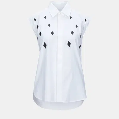 Pre-owned Saint Laurent Cotton Shirt Fr 38 In White
