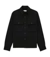 Saint Laurent Corduroy Overshirt In Grey