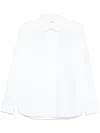 Saint Laurent Cotton Poplin Slim Fit Shirt In White
