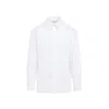 Saint Laurent Crips White Cotton Shirt In White