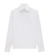 Saint Laurent Long-sleeve Cotton Shirt In White