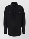 SAINT LAURENT COTTON SHIRT WITH CHEST POCKETS AND POINT COLLAR