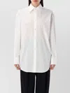 Saint Laurent White Classic Cotton Shirt In Animal Print