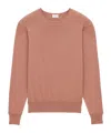 Saint Laurent Fine-knit T-shirt In Pink