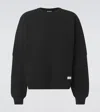 Saint Laurent Cotton Sweatshirt In Black