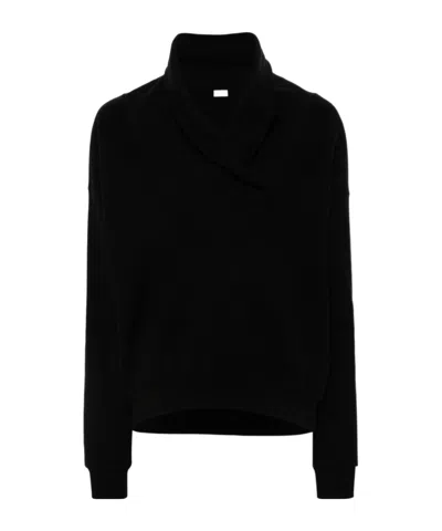 SAINT LAURENT SAINT LAURENT V-NECK DROP SHOULDER HOODIE