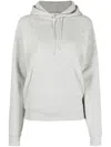 Saint Laurent Cotton Sweatshirt With Embroidered Logo In Gray