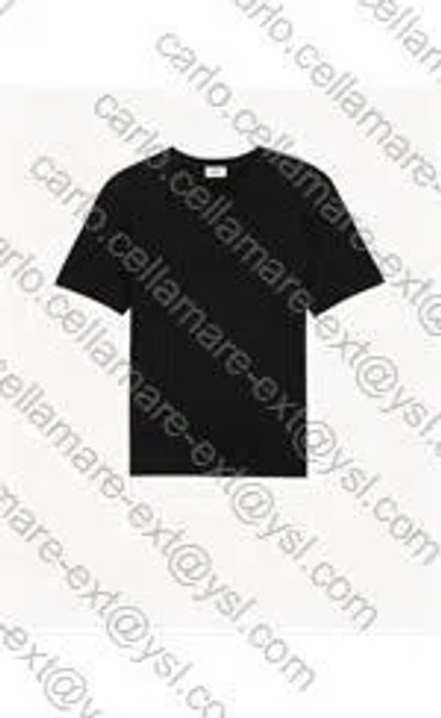 Saint Laurent Cotton T-shirt In Black